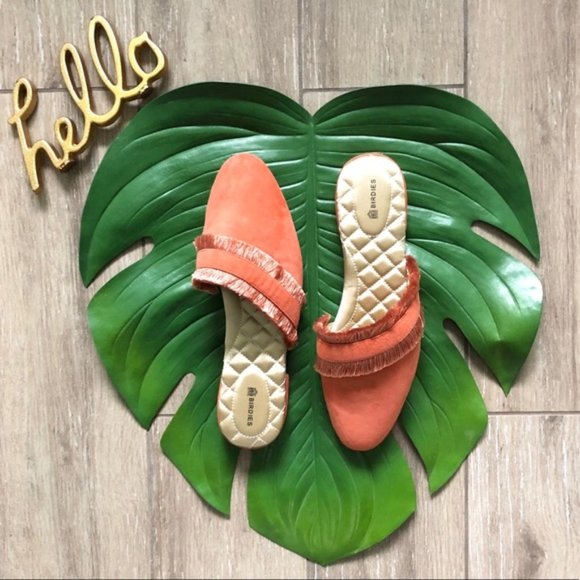 😍 BRAND NIB! Coral Birdies Slides Flats Slippers - Picture 2 of 7
